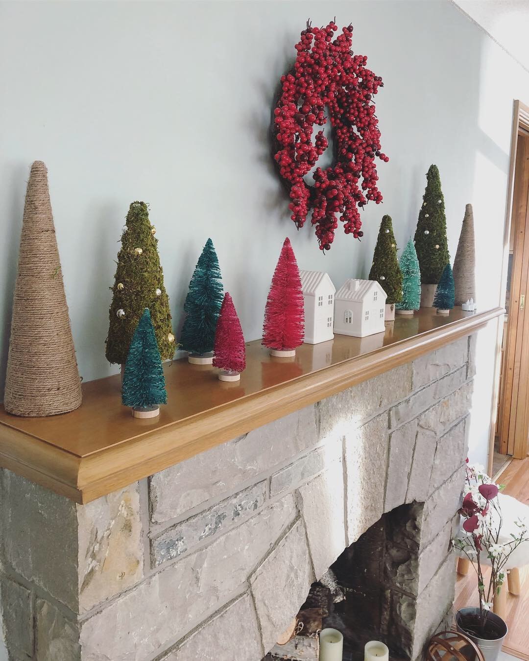 Winter Treescape Mantle | Style & the Suburbs